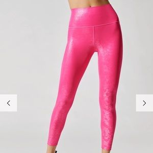 NWT Carbon38 Pink Galaxy Leggings